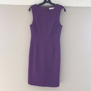 TRINA TURK Purple Darted Knit Dress